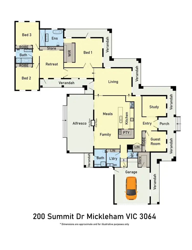 Floorplan of Homely house listing, 200 Summit Drive, Mickleham VIC 3064