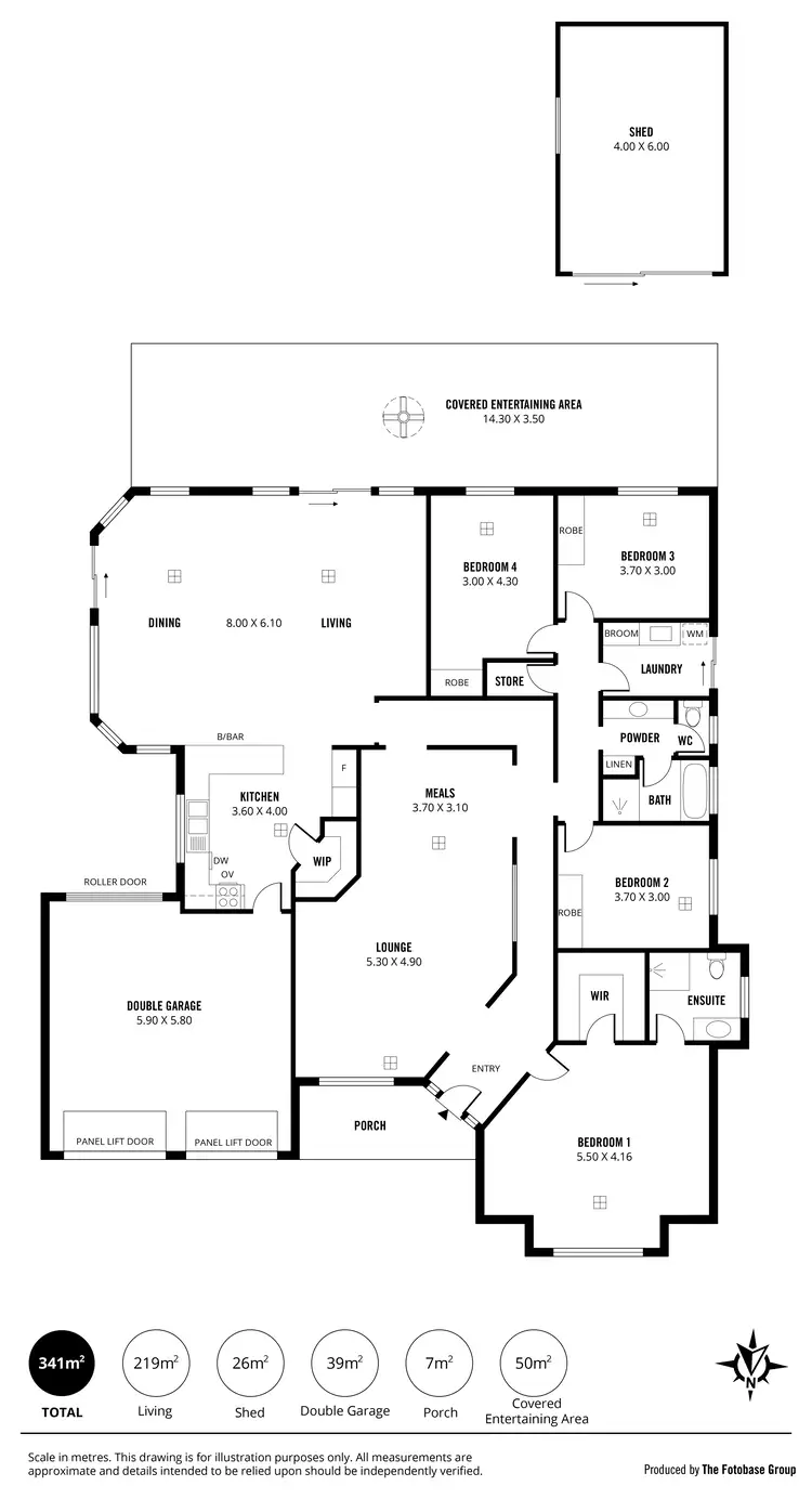 Floorplan of Homely house listing, 5 Douglas Street, Ferryden Park SA 5010