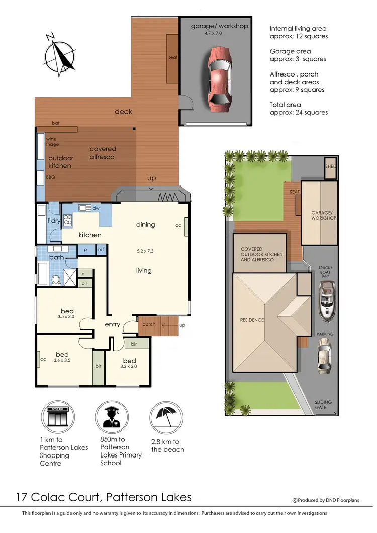 Floorplan of Homely house listing, 17 Colac Court, Patterson Lakes VIC 3197