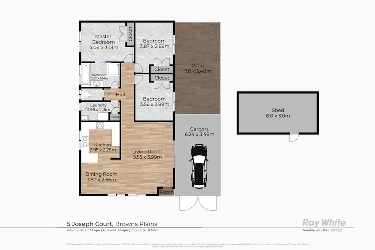 Floorplan of Homely house listing, 5 Joseph Court, Browns Plains QLD 4118