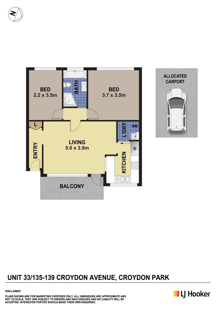 Floorplan of Homely apartment listing, 33/135-139 Croydon Avenue, Croydon Park NSW 2133