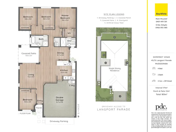Floorplan of Homely house listing, 45/31 Langport Parade, Mudgeeraba QLD 4213