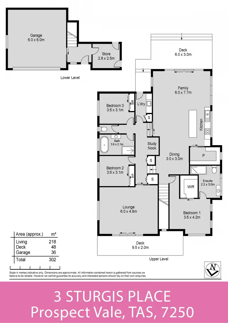 Floorplan of Homely house listing, 3 Sturgis Place, Prospect Vale TAS 7250