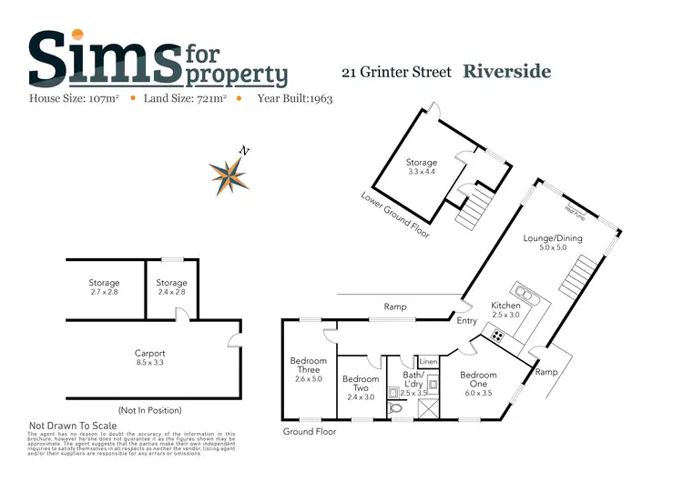 Floorplan of Homely house listing, 21 Grinter Street, Riverside TAS 7250