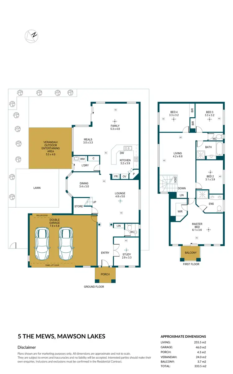 Floorplan of Homely house listing, 5 The Mews, Mawson Lakes SA 5095