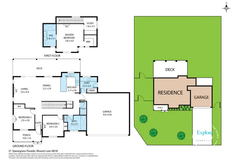 Floorplan of Homely house listing, 21 Speargrass Parade, Mount Low QLD 4818