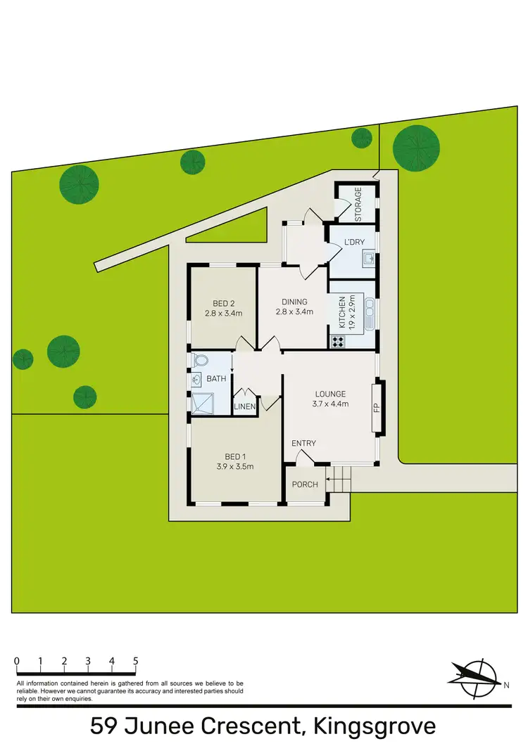 Floorplan of Homely house listing, 59 Junee Crescent, Kingsgrove NSW 2208