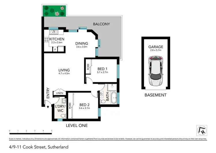 Floorplan of Homely apartment listing, 4/9-11 Cook St, Sutherland NSW 2232