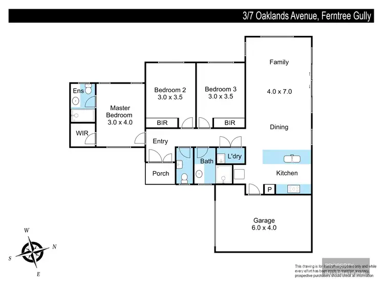 Floorplan of Homely unit listing, 3/7 Oaklands Avenue, Ferntree Gully VIC 3156
