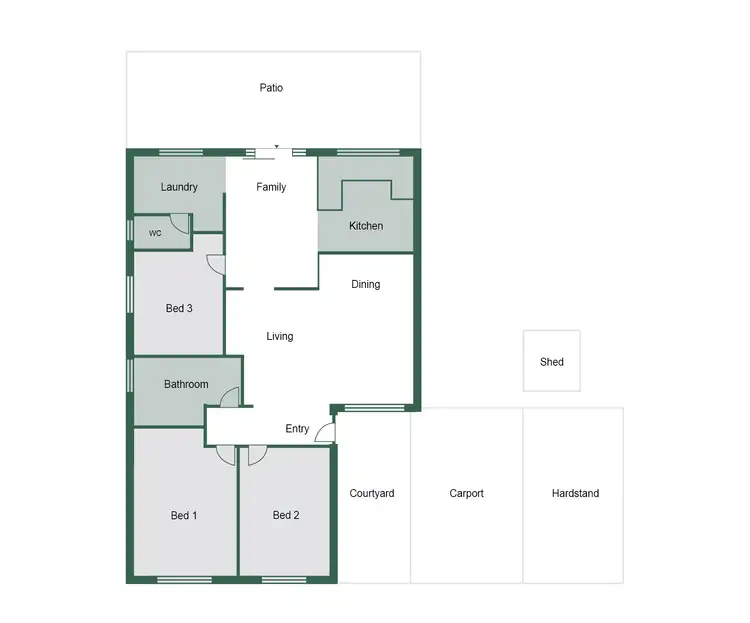Floorplan of Homely house listing, 25C Goongarrie Drive, Waikiki WA 6169