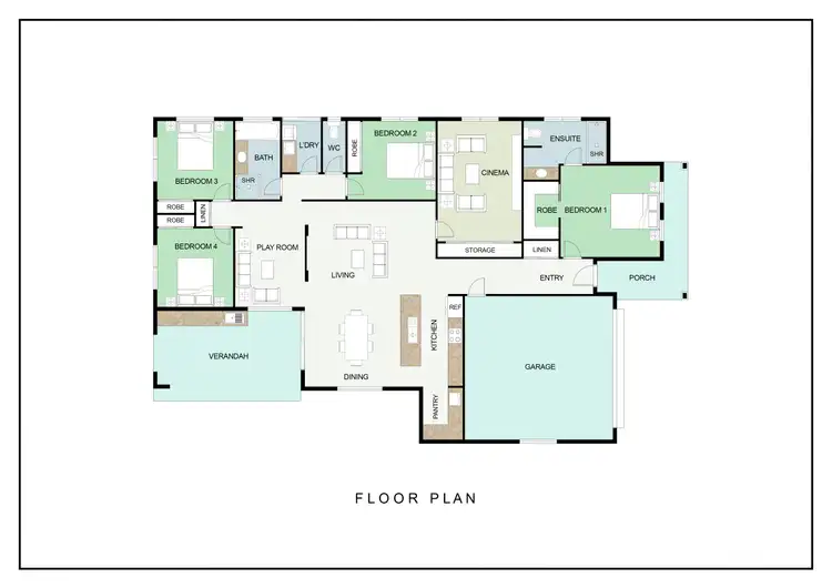 Floorplan of Homely house listing, 3 Beachwood Circuit, Bakers Creek QLD 4740