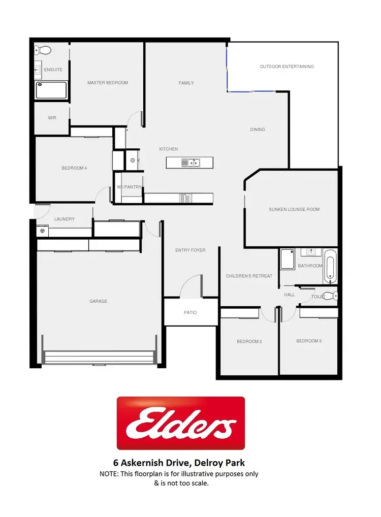 Floorplan of Homely house listing, 6 Askernish Drive, Dubbo NSW 2830