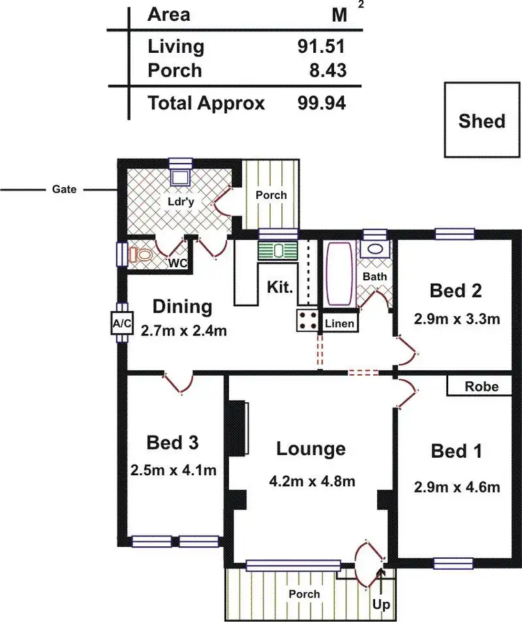 Floorplan of Homely house listing, 30 Tisbury Street, Elizabeth North SA 5113