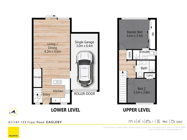 Floorplan of Homely townhouse listing, 61/147 Fryar Road, Eagleby QLD 4207