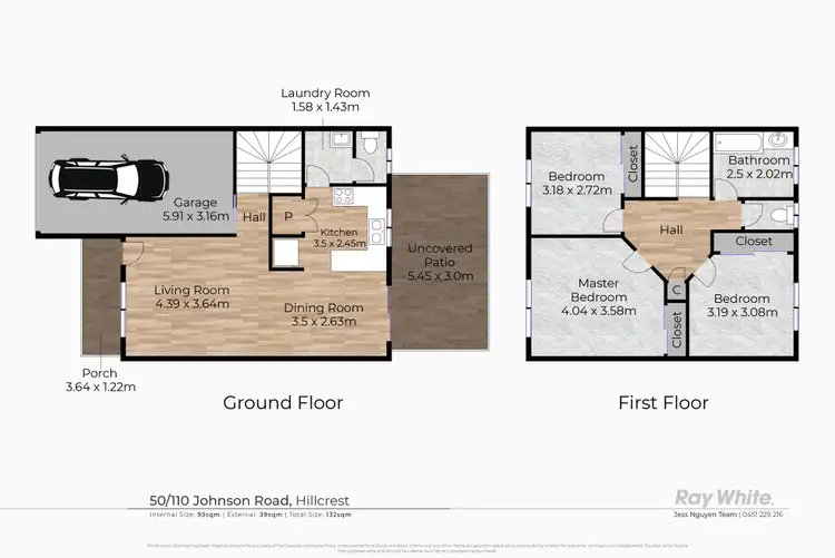 Floorplan of Homely townhouse listing, 50/110 Johnson Road, Hillcrest QLD 4118