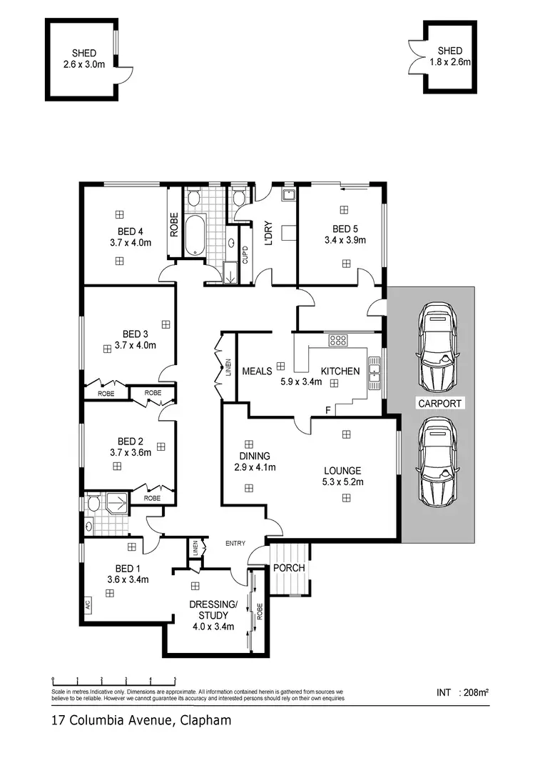 Floorplan of Homely house listing, 17 Columbia Avenue, Clapham SA 5062