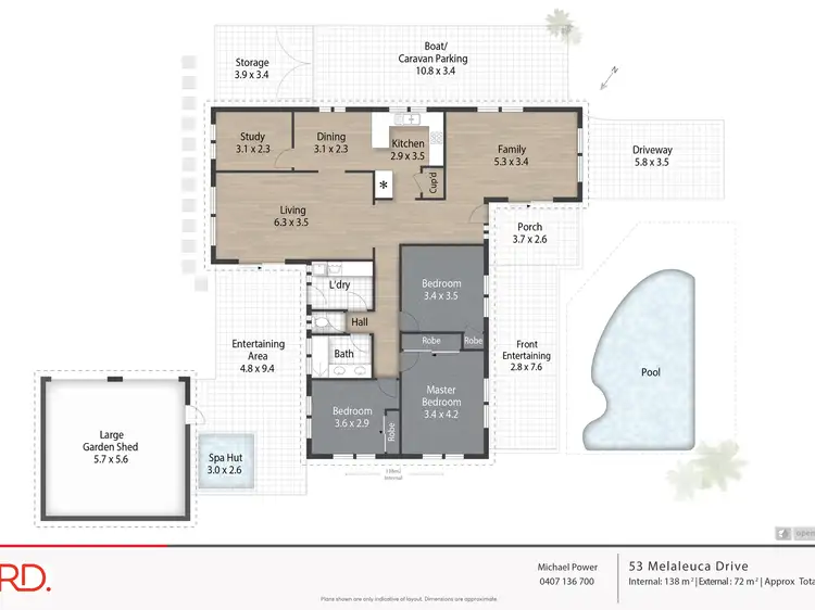 Floorplan of Homely house listing, 53 Melaleuca Drive, Palm Beach QLD 4221