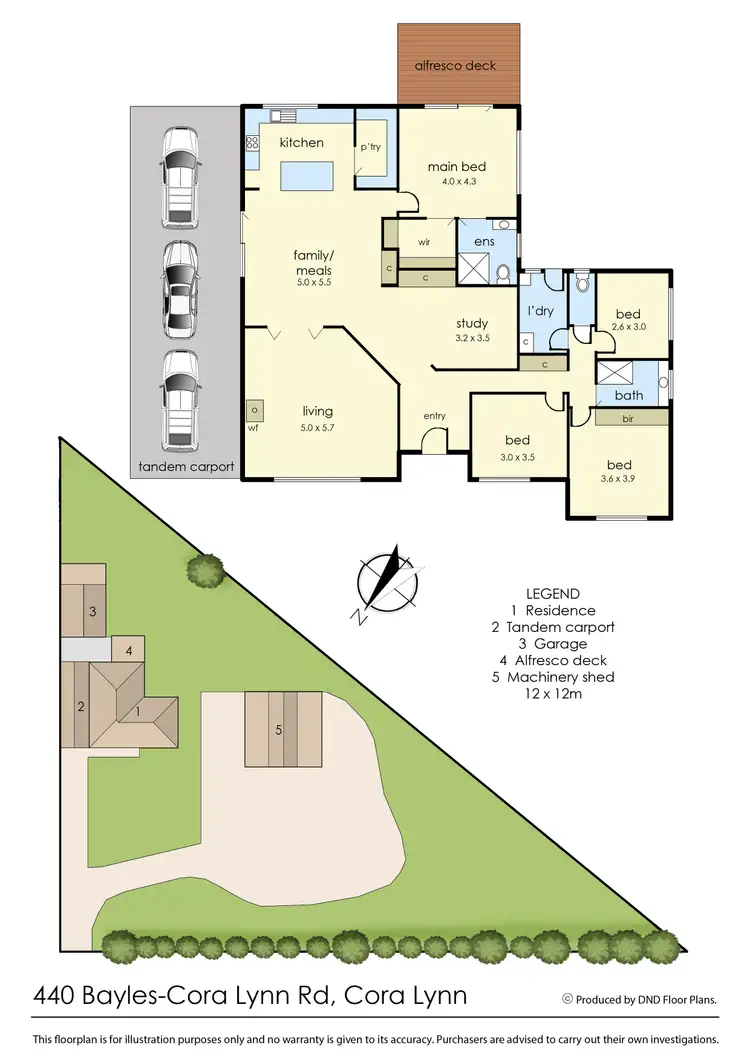 Floorplan of Homely house listing, 440 Bayles-Cora Lynn Road, Cora Lynn VIC 3814