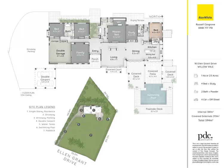 Floorplan of Homely house listing, 18 Ellen Grant Drive, Willow Vale QLD 4209