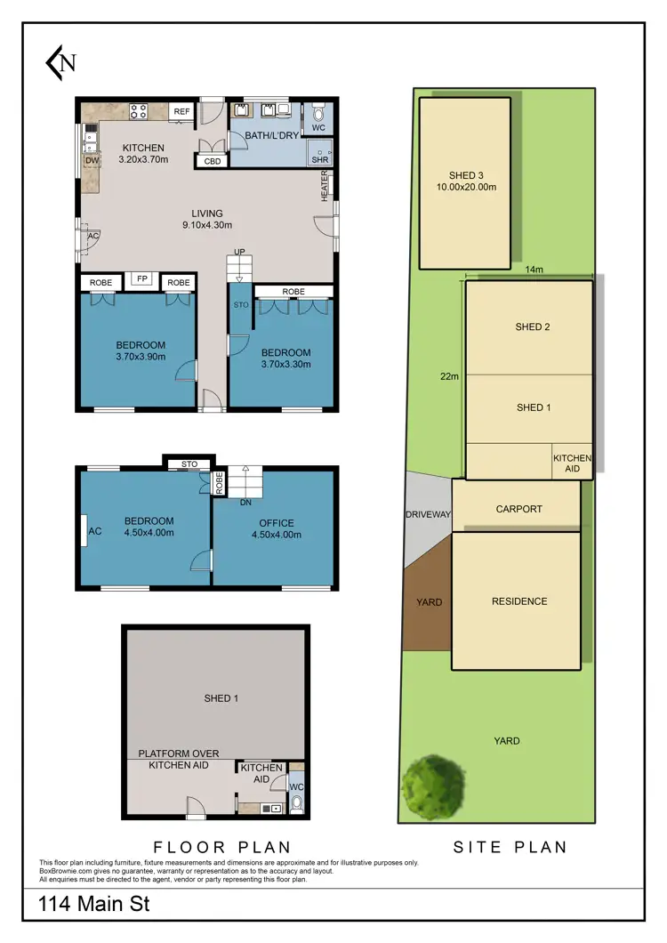 Floorplan of Homely house listing, 114 Main Street, Elliminyt VIC 3250