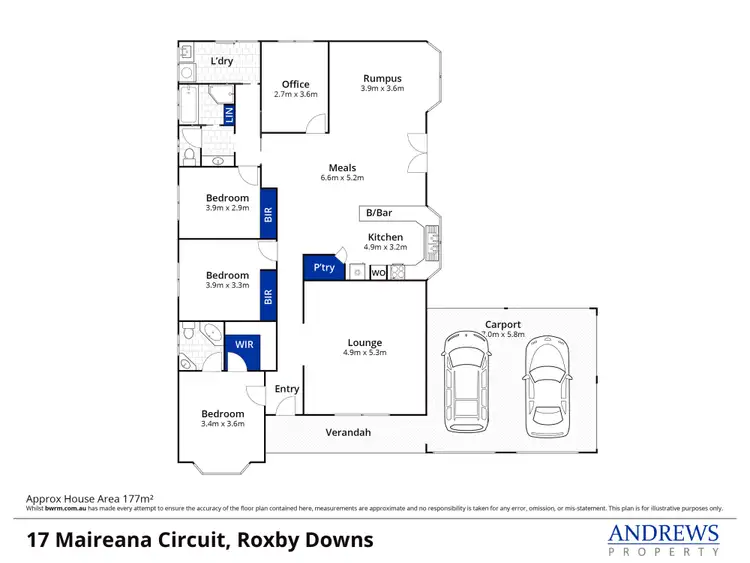 Floorplan of Homely house listing, 17 Maireana Circuit, Roxby Downs SA 5725