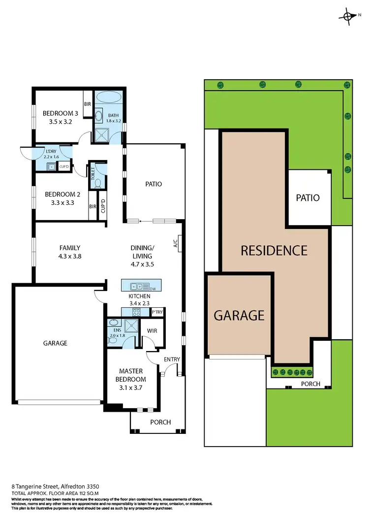 Floorplan of Homely house listing, 8 Tangerine Street, Alfredton VIC 3350