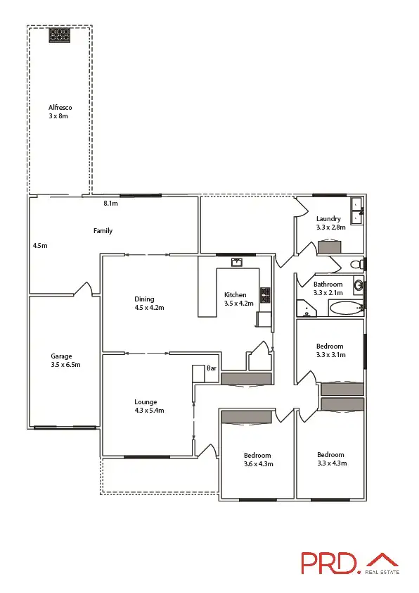 Floorplan of Homely house listing, 77 Brian Street, Mildura VIC 3500