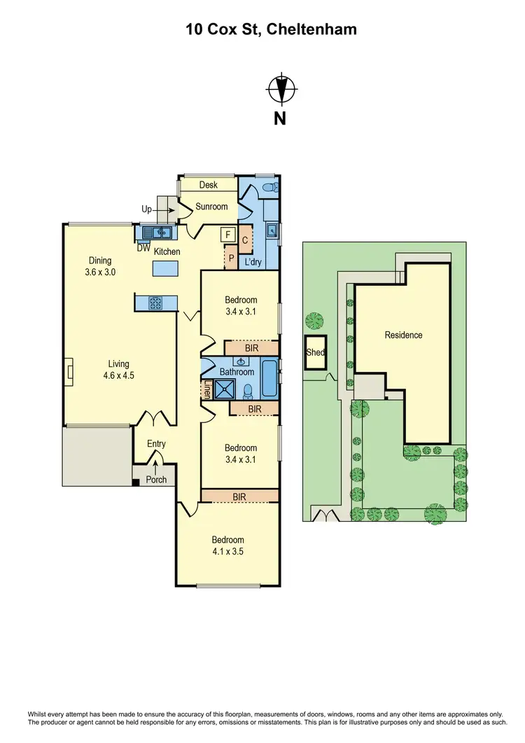 Floorplan of Homely house listing, 10 Cox Street, Cheltenham VIC 3192