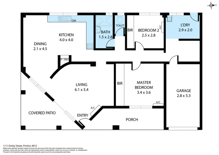 Floorplan of Homely house listing, 1/11 Derby Street, Pimlico QLD 4812