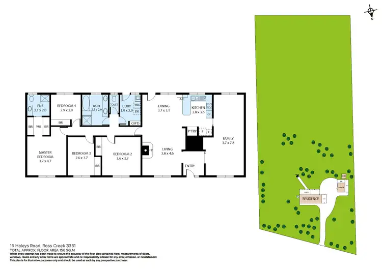 Floorplan of Homely house listing, 16 Haleys Road, Ross Creek VIC 3351