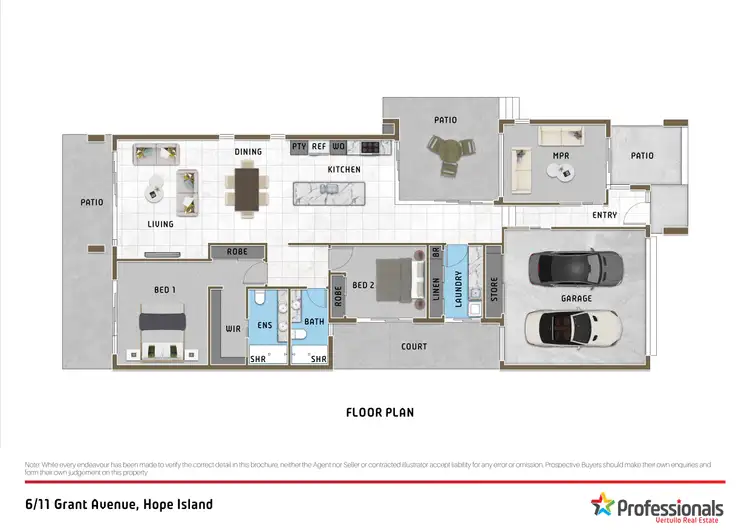 Floorplan of Homely house listing, 6/11 Grant Avenue, Hope Island QLD 4212
