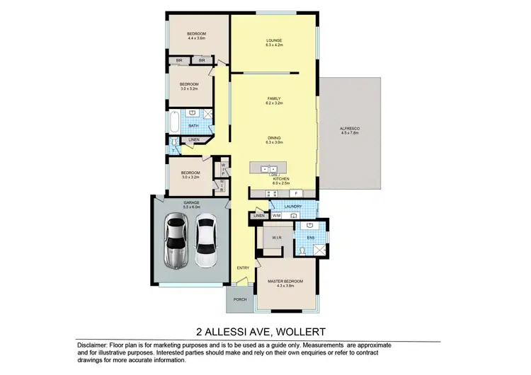 Floorplan of Homely house listing, 2 Allessi Avenue, Wollert VIC 3750