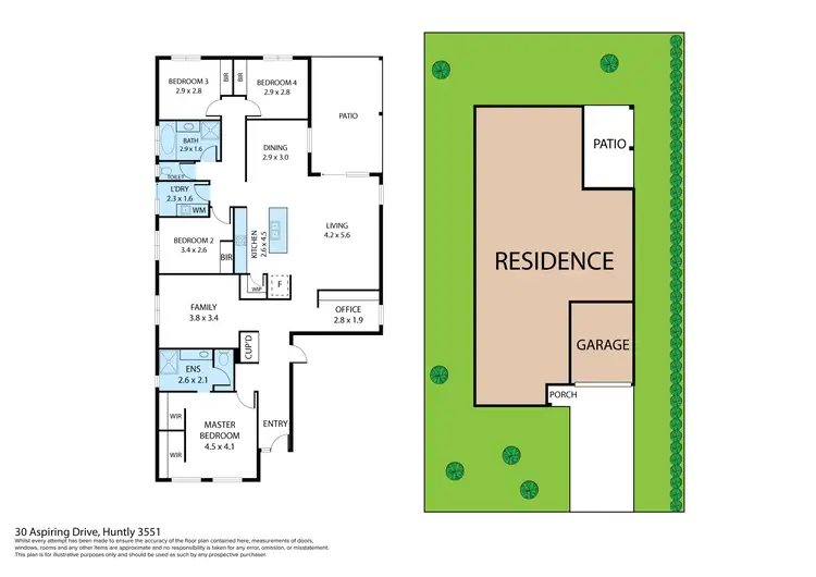 Floorplan of Homely house listing, 30 Aspiring Drive, Huntly VIC 3551