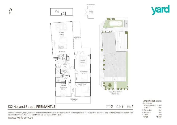 Floorplan of Homely house listing, 132 Holland Street, Fremantle WA 6160