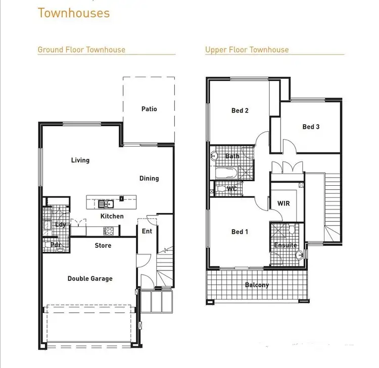 Floorplan of Homely townhouse listing, 9/41 Amazon Drive, Baldivis WA 6171