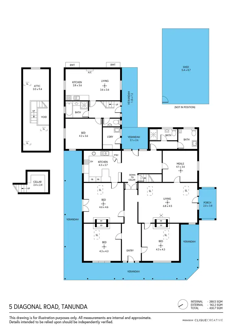 Floorplan of Homely house listing, 5 Diagonal Road, Tanunda SA 5352