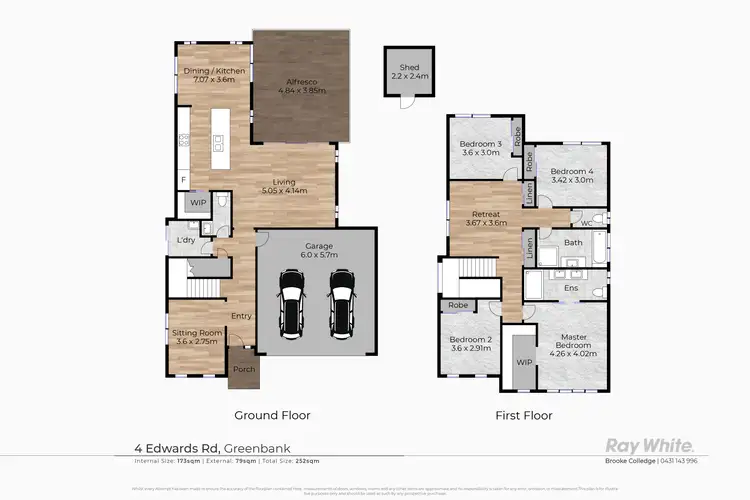 Floorplan of Homely house listing, 4 Edwards Road, Greenbank QLD 4124