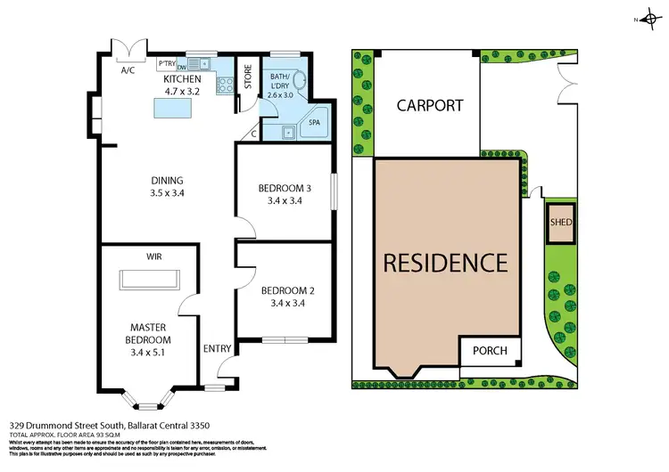 Floorplan of Homely house listing, 329 Drummond Street South, Ballarat Central VIC 3350