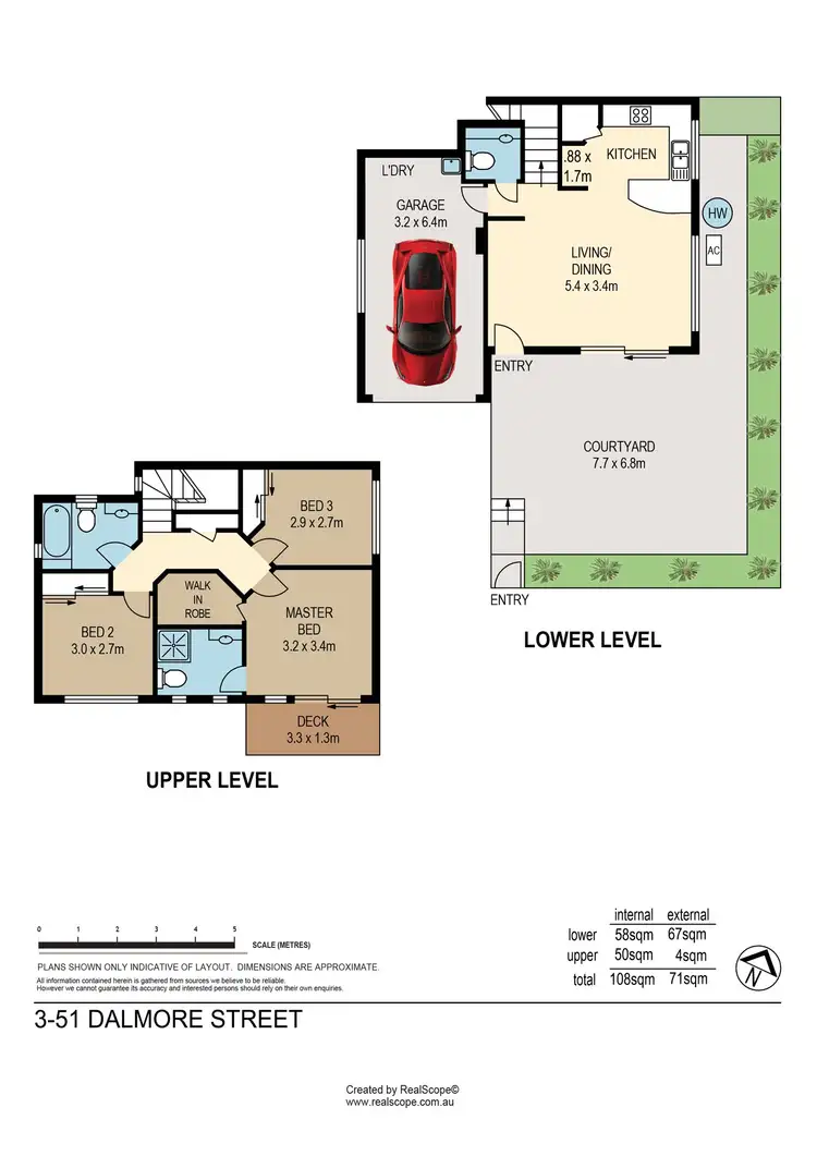 Floorplan of Homely townhouse listing, 3/51 Dalmore Street, Ashgrove QLD 4060