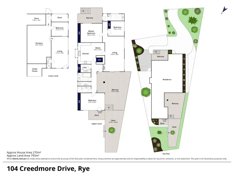 Floorplan of Homely house listing, 104 Creedmore Drive, Rye VIC 3941