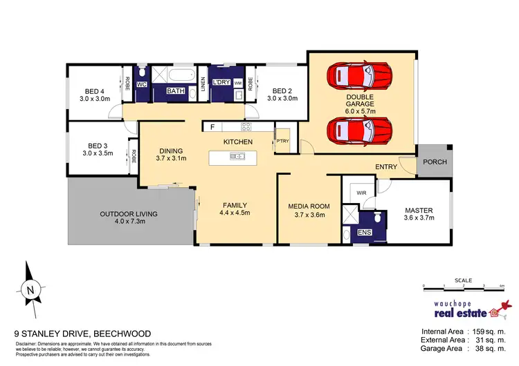 Floorplan of Homely house listing, 9 Stanley Drive, Beechwood NSW 2446