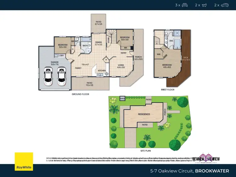 Floorplan of Homely house listing, 5-7 Oakview Circuit, Brookwater QLD 4300