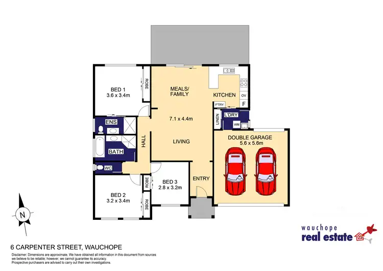 Floorplan of Homely house listing, 6 Carpenter Street, Wauchope NSW 2446