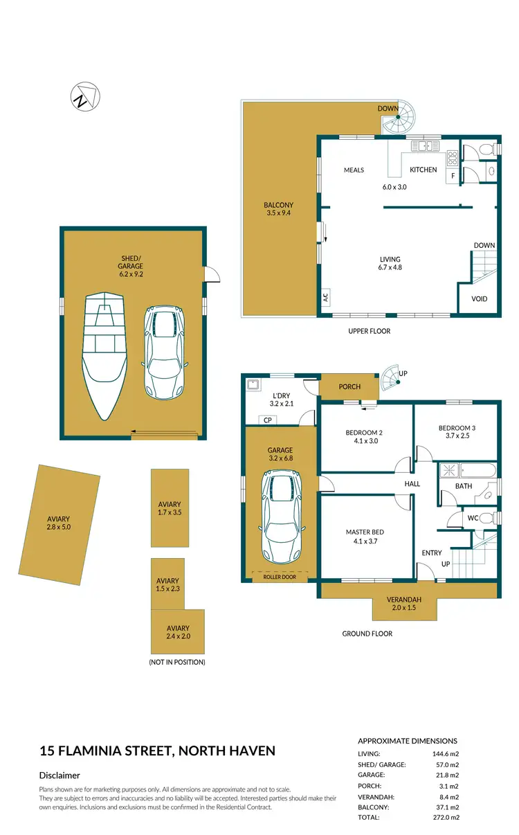 Floorplan of Homely house listing, 15 Flaminia Street, North Haven SA 5018