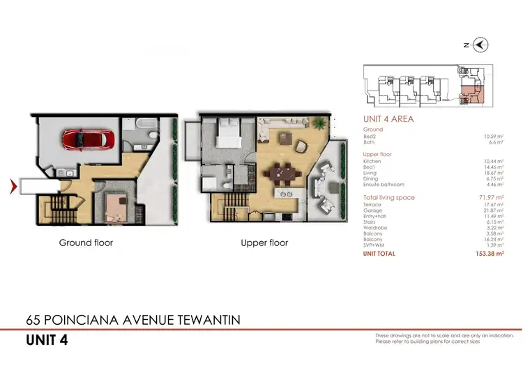 Floorplan of Homely townhouse listing, 4/65 Poinciana Avenue, Tewantin QLD 4565