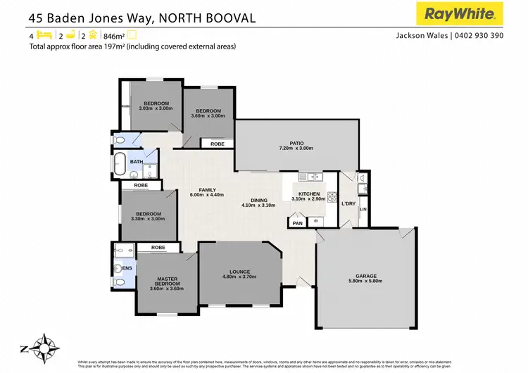 Floorplan of Homely house listing, 45 Baden Jones Way, North Booval QLD 4304
