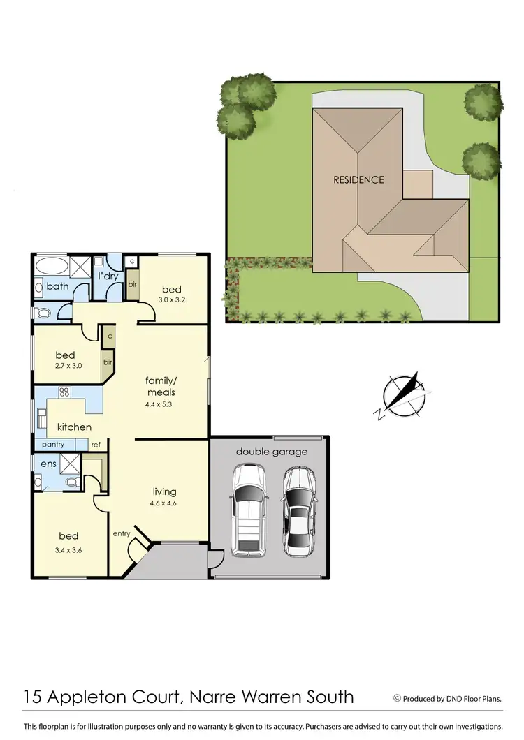 Floorplan of Homely house listing, 15 Appleton Court, Narre Warren South VIC 3805