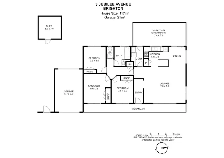 Floorplan of Homely house listing, 3 Jubilee Avenue, Brighton TAS 7030