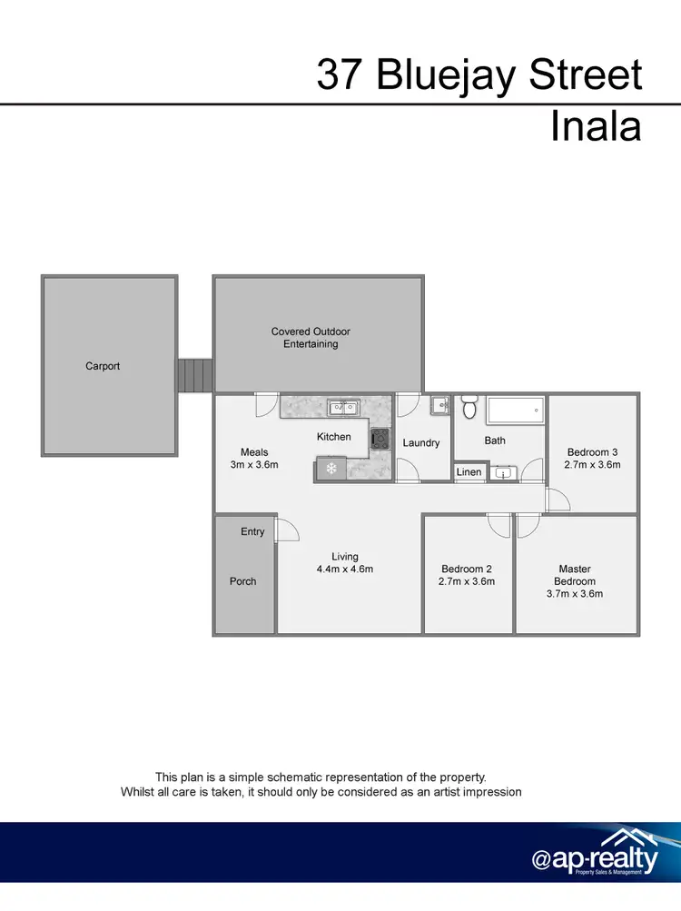 Floorplan of Homely house listing, 37 Bluejay Street, Inala QLD 4077
