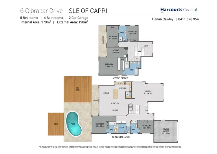 Floorplan of Homely house listing, 6 Gibraltar Drive, Isle Of Capri QLD 4217